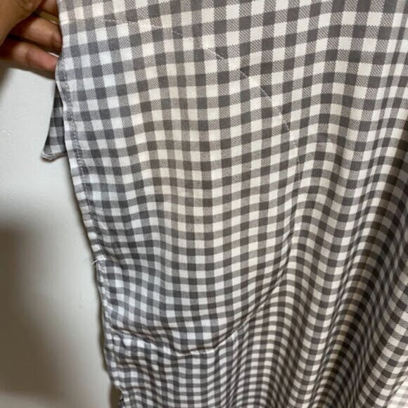 40 Winks Gray White Gingham Women's Kimono Cardigan Size S/P - Picture 5 of 13